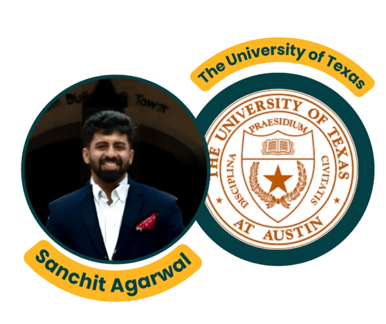 success story of an IMFS Student Sanchit Agarwal got admission in The University of Texas