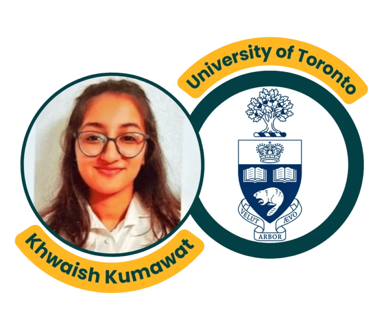 success story of an IMFS Student Khwaish Kumawat got admission in University of Toranto