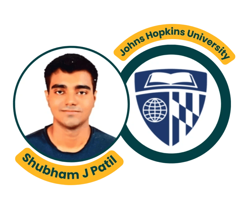 success story of an IMFS Student Shubham J Patil got admission in Kohn Hopkins University